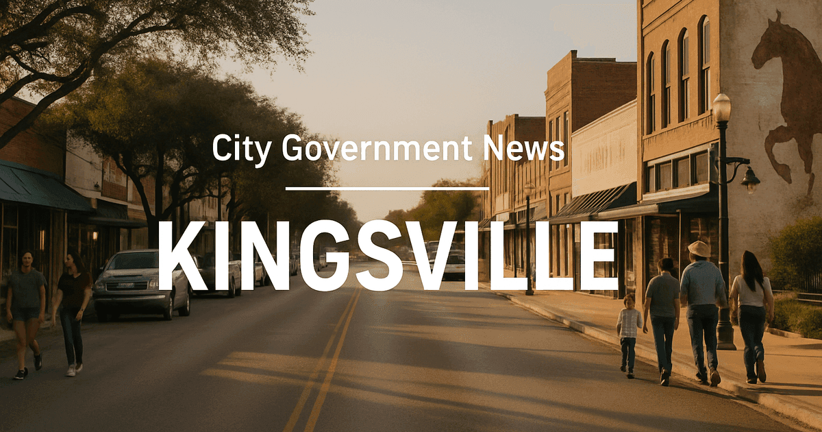 Kingsville Prepares for Key Meetings and Community Engagements